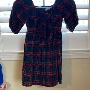 Ivy city co Plaid Kids Dress - Red and Green